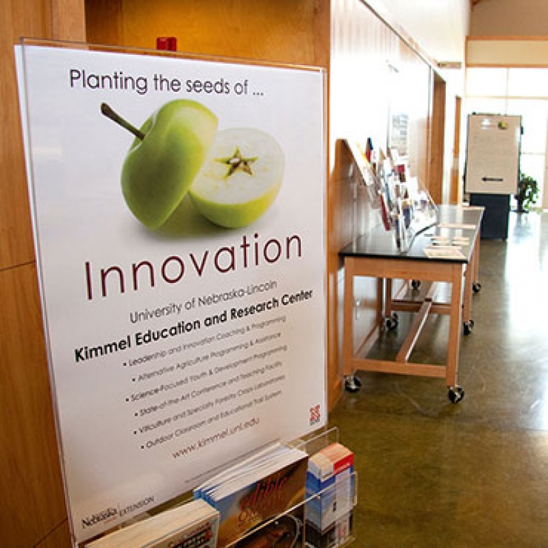 innovations poster and classroom