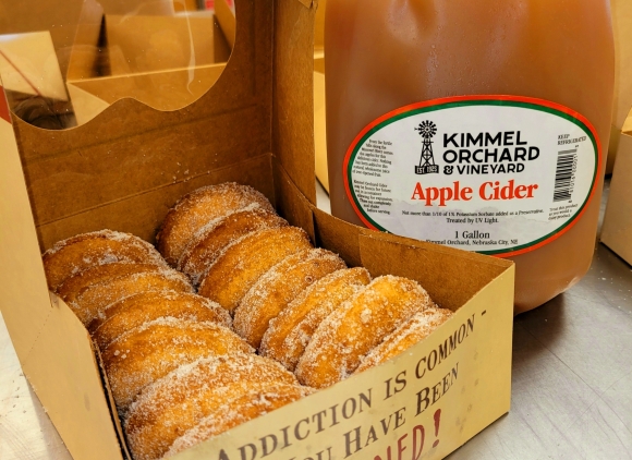 Donuts and cider