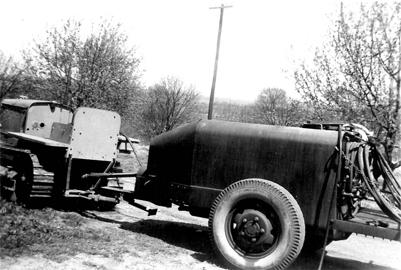 old farming vehicle