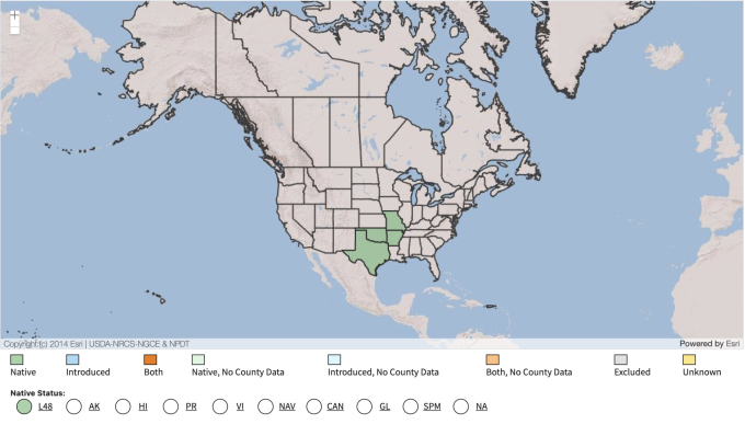 USDA Native Range Map