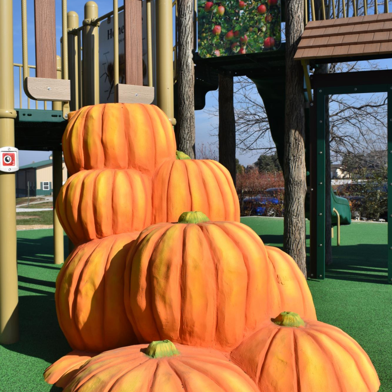 playground pumpkin steps