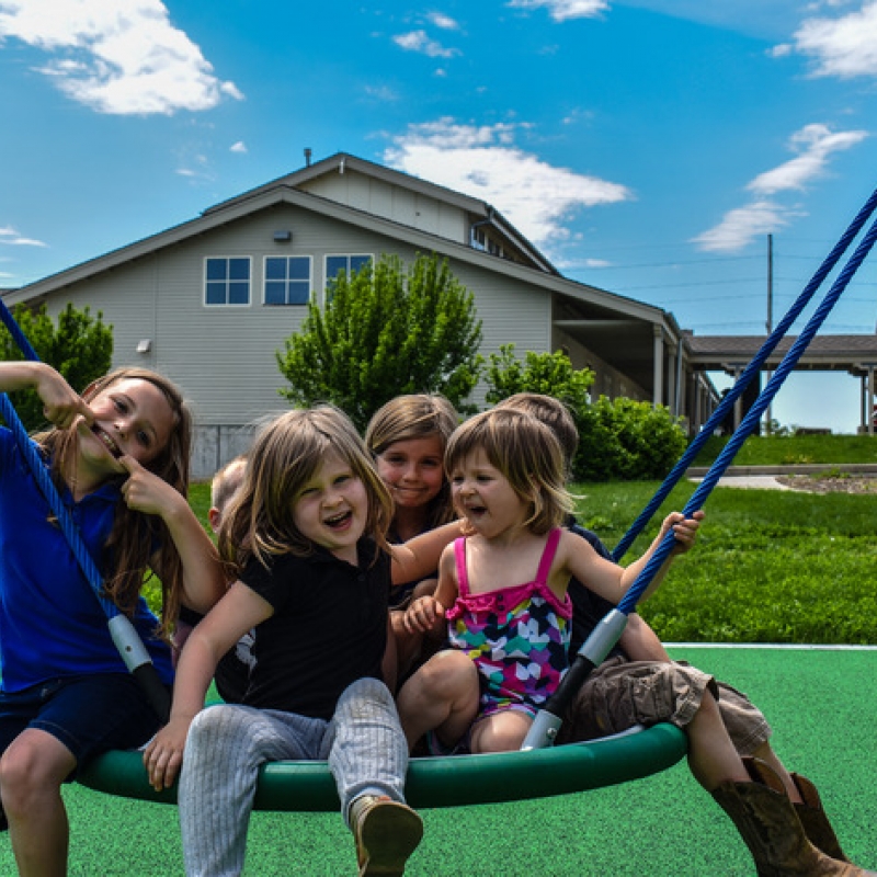 kids on playground